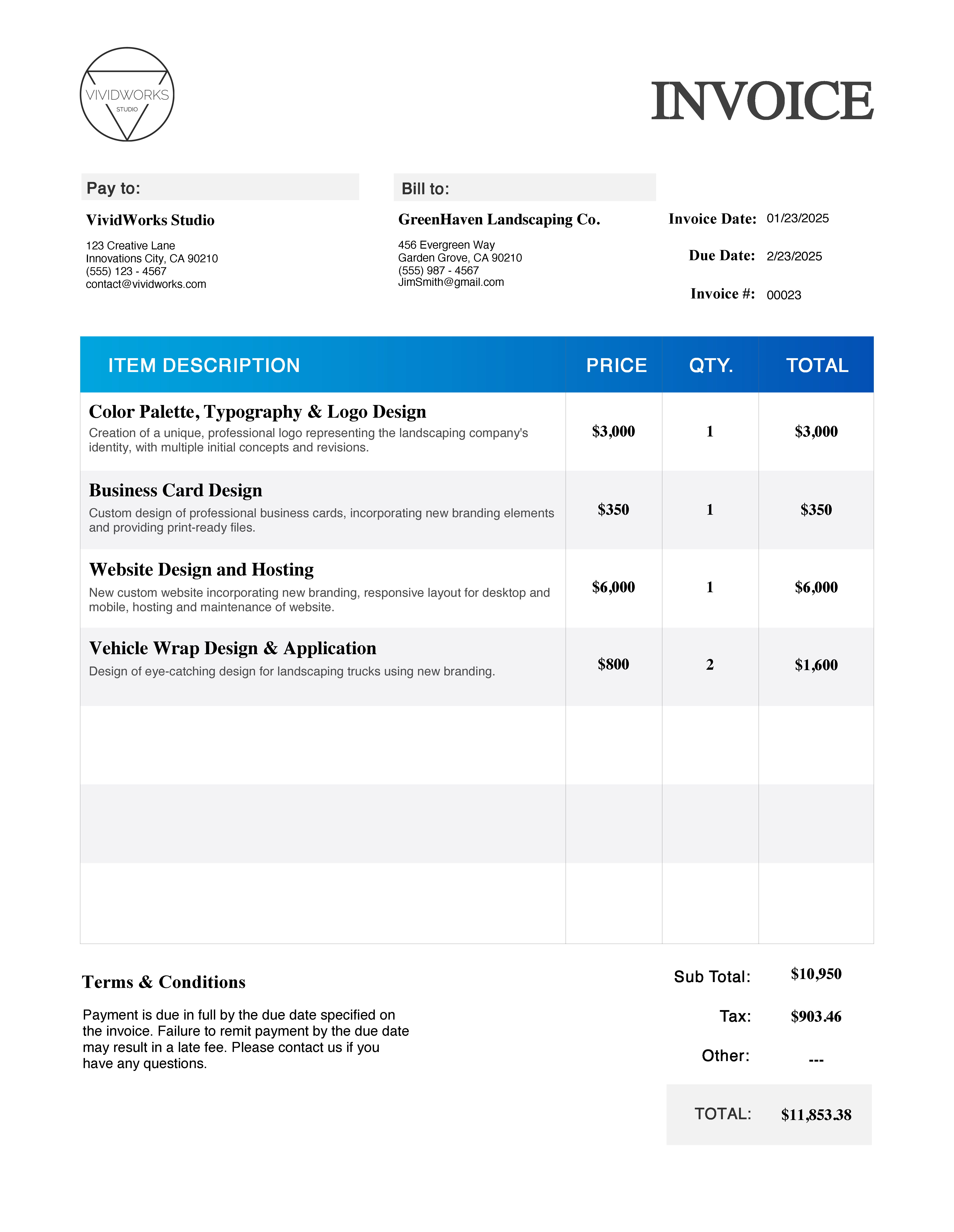 Invoice Preview