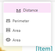 screenshot of pdf live showing online pdf editor measurement tool options