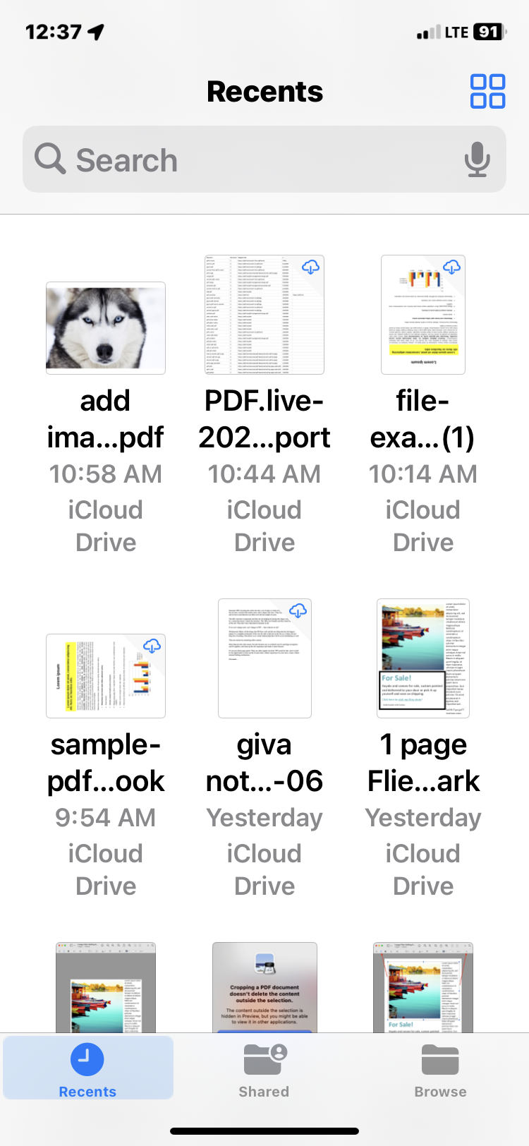 Send a pdf by text android and iphone 