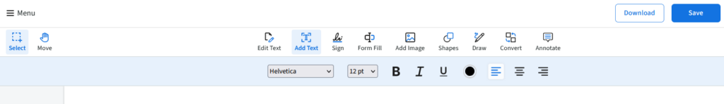 The Add Tex button is selected in the pdf live editor.