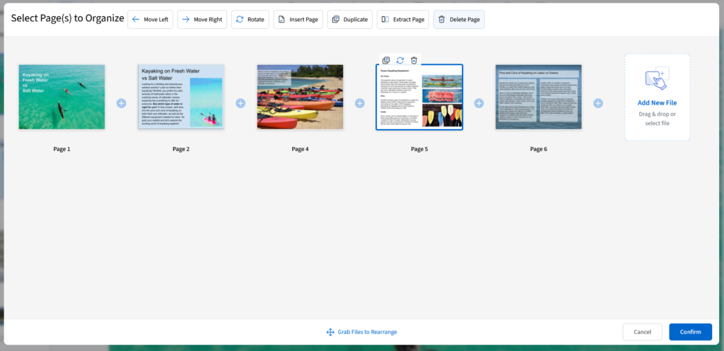 You will click the Delete Page button, which will remove that page from your PDF.
