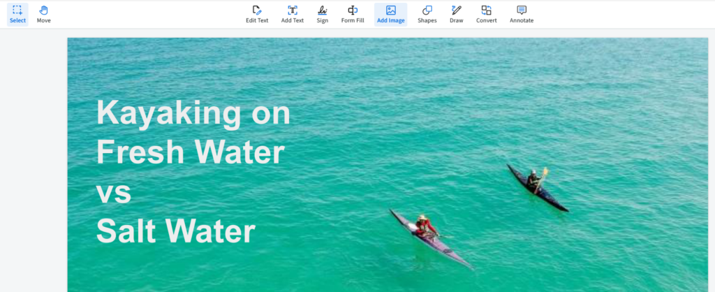 The orange kayak has been removed from the cover.