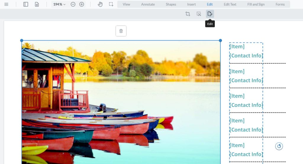 Screenshot of a webpage featuring various boats displayed prominently.