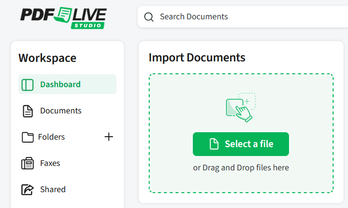 Free trial account page for PDF.Live, displaying user registration and subscription options.