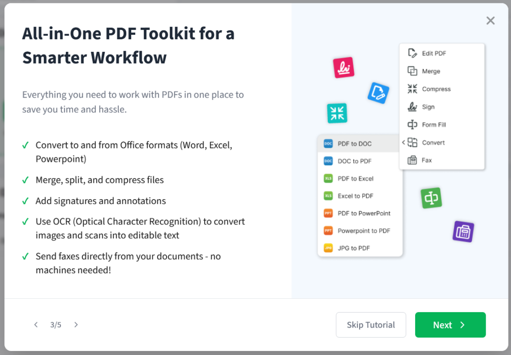 Comprehensive PDF toolkit for optimizing workflow and simplifying document handling in a smart, efficient manner.