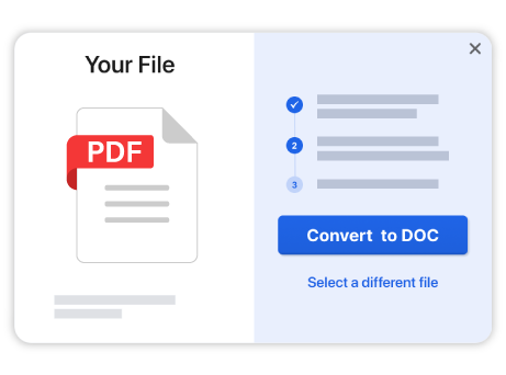 Step 2 to convert PDF to Word Document